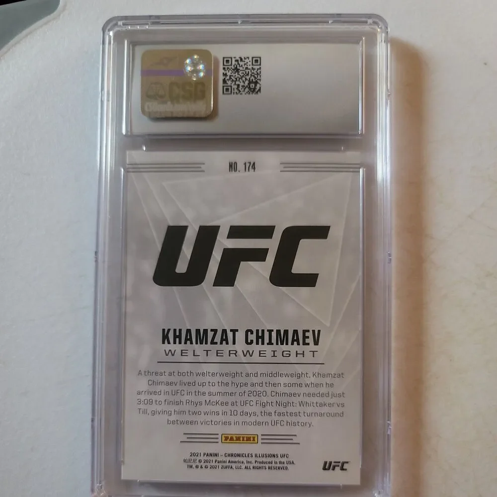 2021 Panini Chronicles UFC - Illusions Khamzat Chimaev #174 Red /149 (RC)